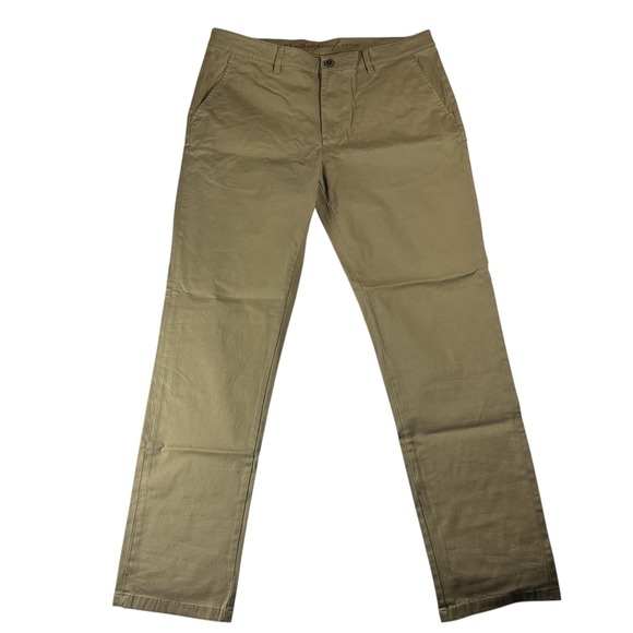 Weatherproof Vintage Men's 34x32 Beige Cotton Blend Chino Pants classic - Picture 1 of 8
